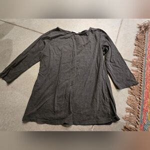 Charcoal 3/4 Sleeve Top